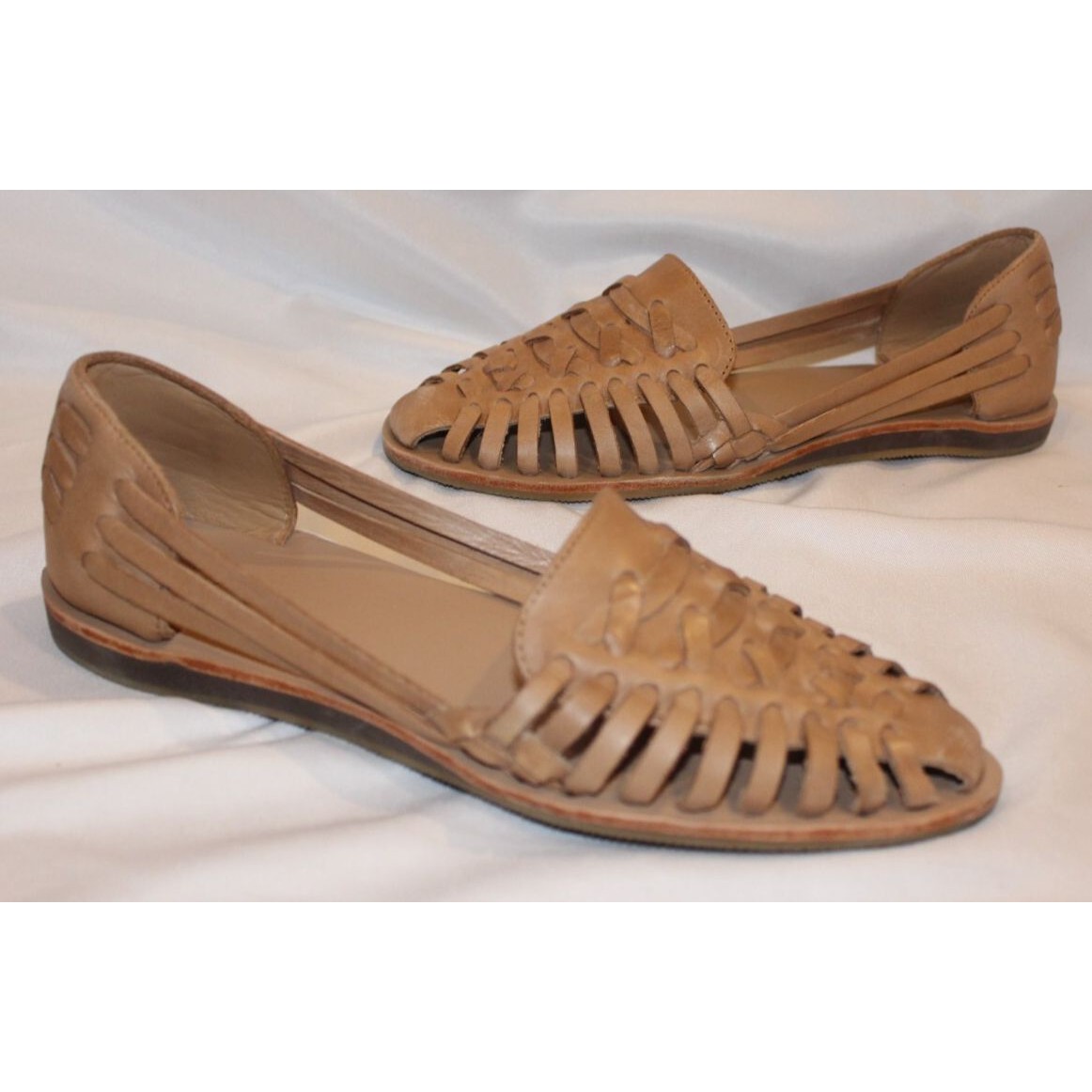 Nisolo Leather Sandal Huarache Women's Size Almond Nib $138 — image 5 of 7